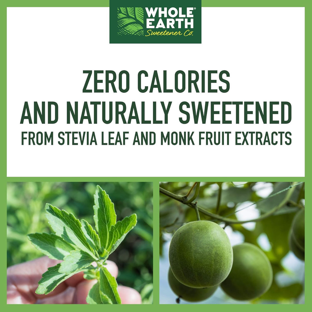 Zero Calorie Stevia Monk Fruit Sweetener 80 Packets