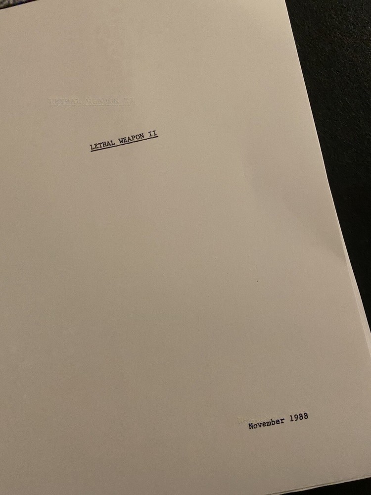 Warner Bros.™ THE LETHAL WEAPON LEGACY Rare Script SCREENPLAY SET Collection