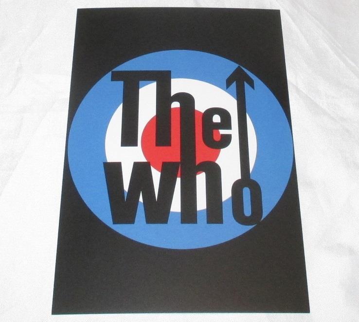 The Who Logo Official Postcard Rock