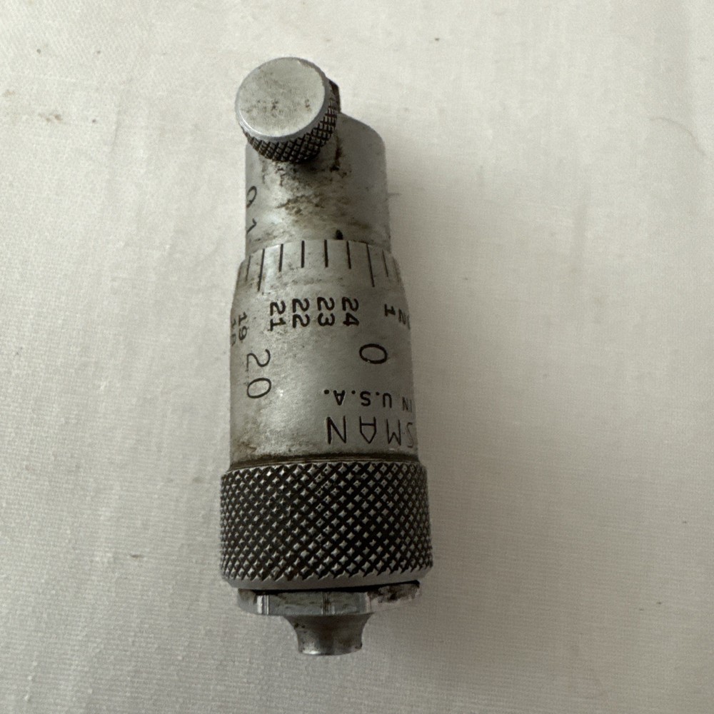 VINTAGE SEARS CRAFTSMAN DEPTH MICROMETER INDICATOR PRECISION MEASURING TOOLS.