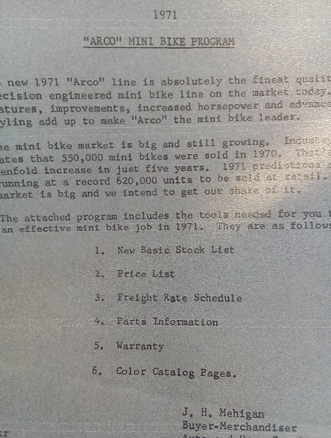 Vintage Alexander Reynolds Corp ARCO Mini Bike 16 Page Sales Brochure Reprint
