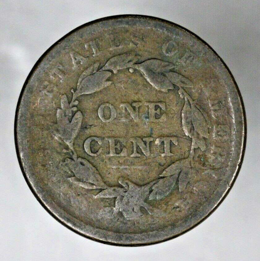 US 1838 Coronet Head Large Cent A3140