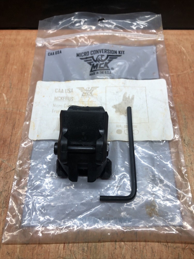 CAA MCKFL MCKFBUS BLACK Front Flip Back Up Sight NOS MICRO CONVERSION JB