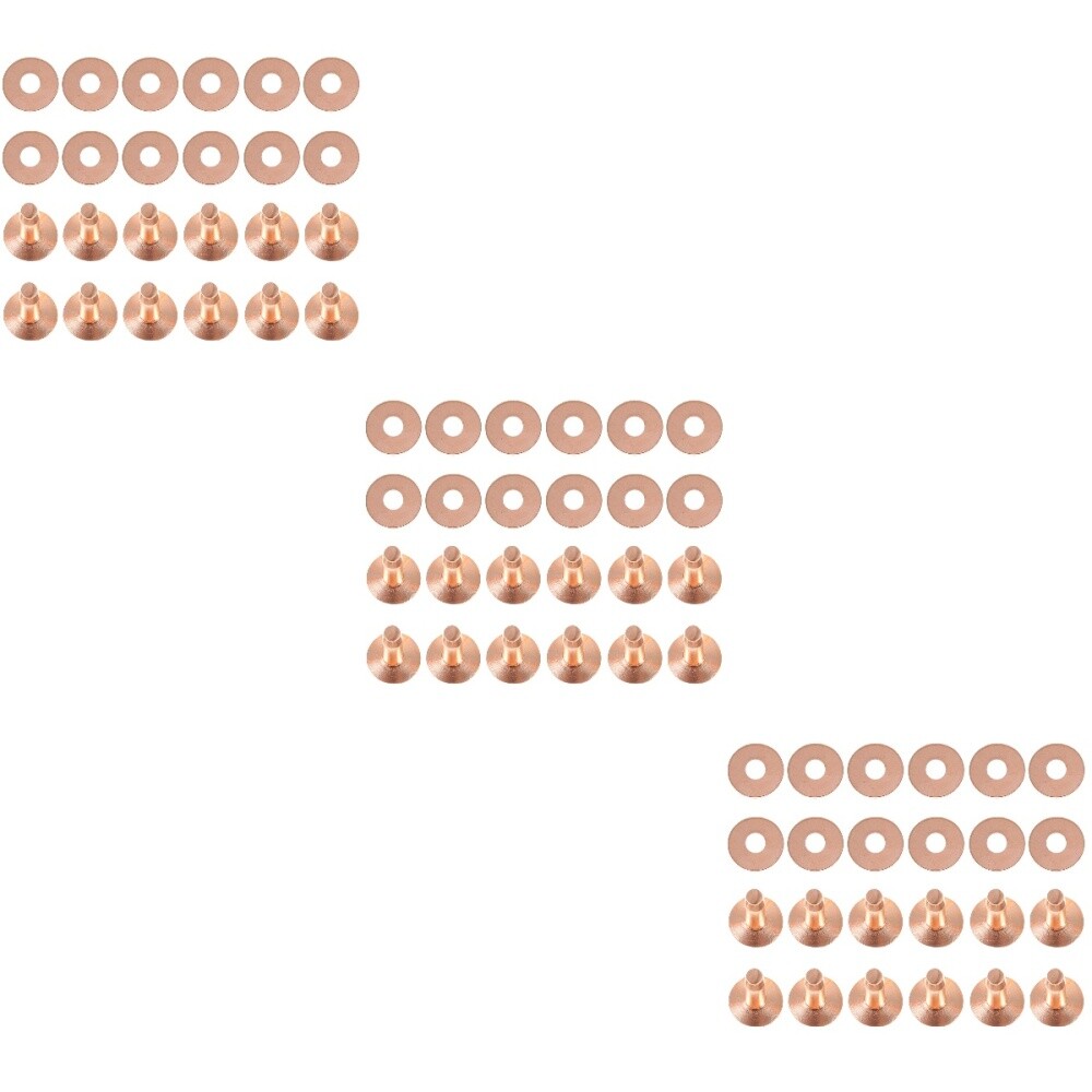 60 Sets Belts Diy Rivets Copper Rivet Fasteners Snaps Rivets Kit