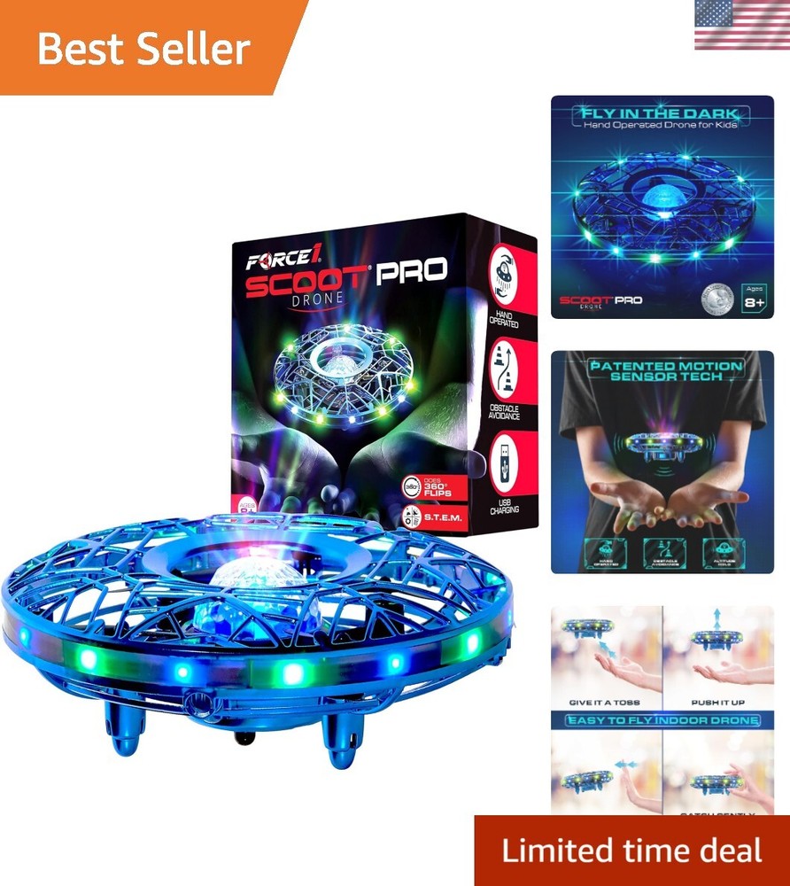 Fun 360 Degree Flip Drone - LED Projection & Obstacle Avoidance for Safe Flying