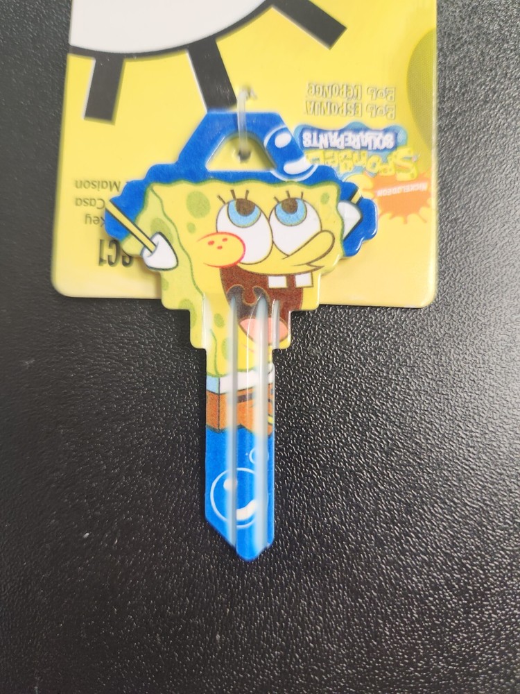 NICKELODEON PATRICK & SPONGEBOB SCHLAGE SC1 KEYBLANK - READ DETAILS BELOW