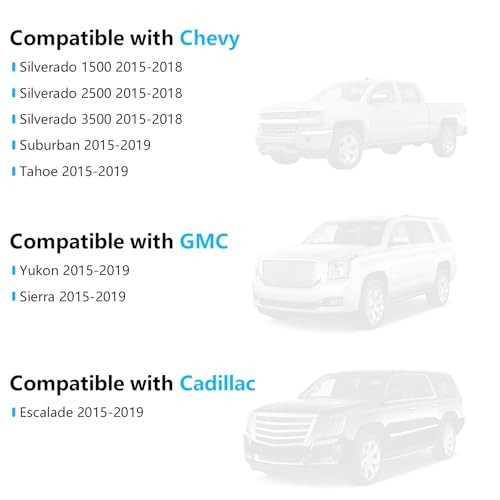 23459655 Left Driver Side Sun Visor SunVisor Replacement for Chevy Tahoe