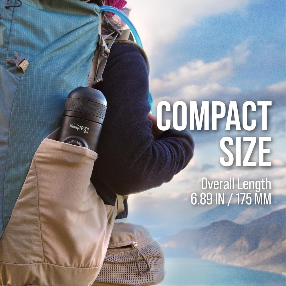 Versatile Minipresso GR Espresso Machine – Compatible with Ground Coffee