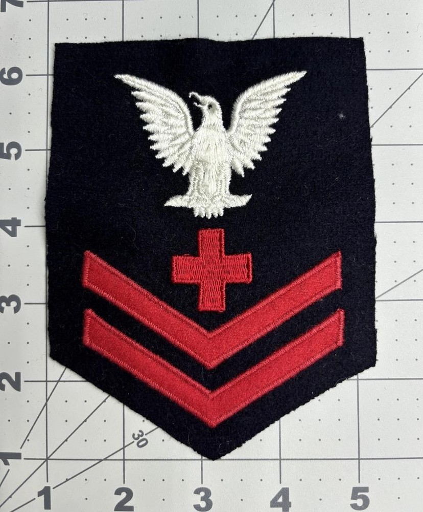 USN Pharmacist's Mate 2nd Class Rate Patch Inv# K7720