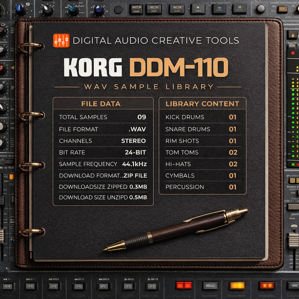 Korg DDM-110 Drum Machine Sample Library
