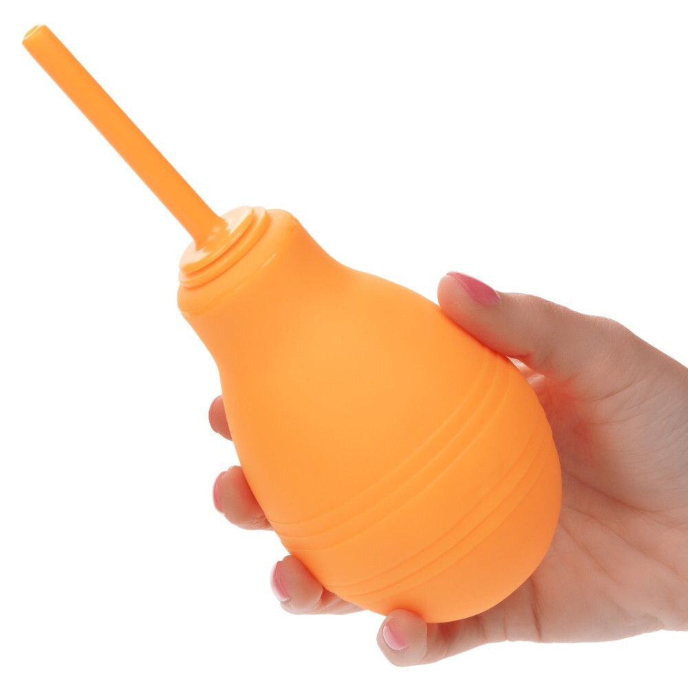 Cal Exotics Cheeky One-Way Flow Douche Orange - Hygiene Cleaning System