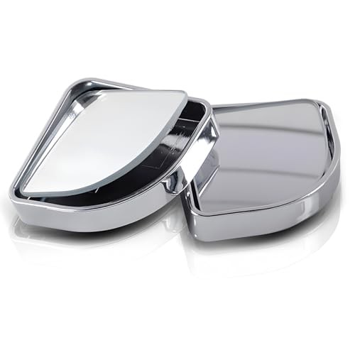 Blind Spot Mirror For Car, Adjustable 360° Wide Angle Side Rear View Silver