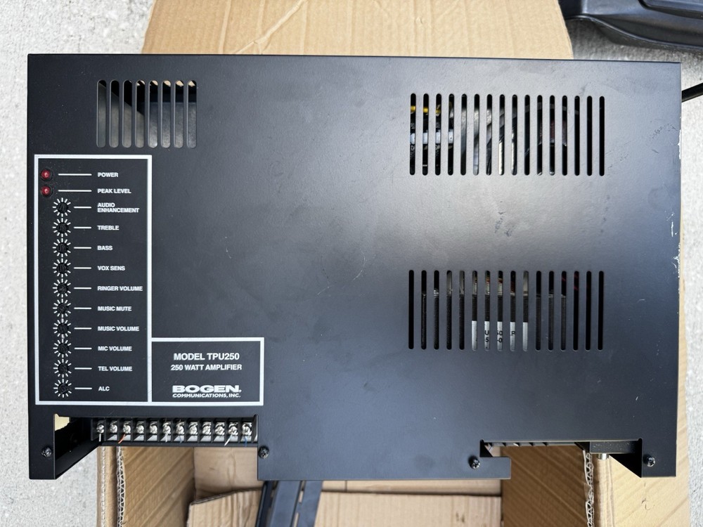 Bogen TPU250 Telephone Paging Amplifier (250W)