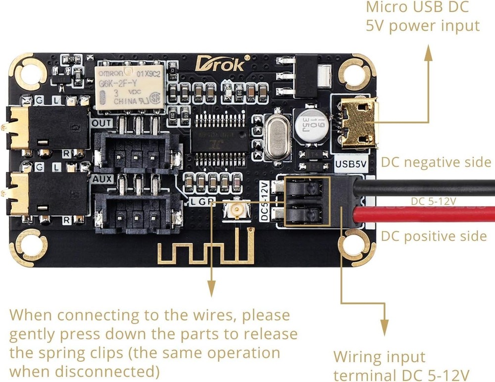 Portable Bluetooth Module for Stereo DIY Projects - Dual Audio Channels