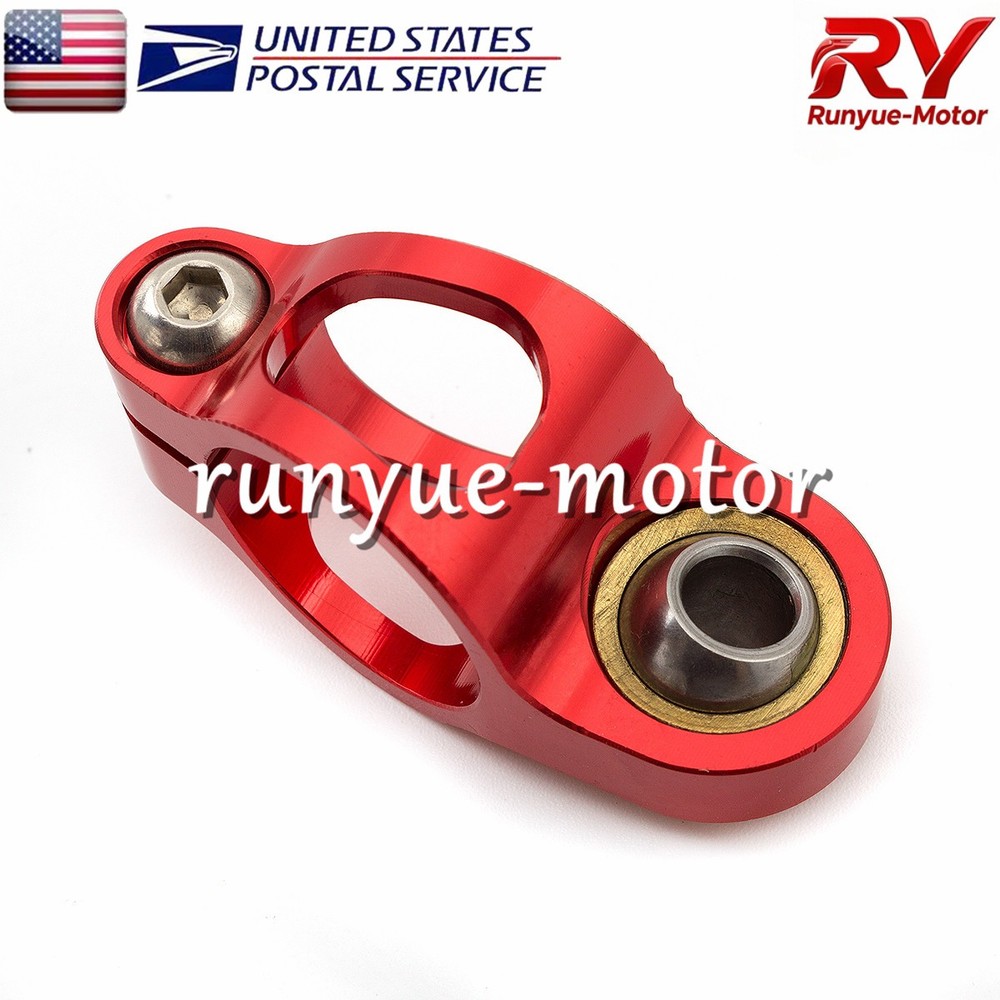 Adjust Steering Damper Stabilizer Linear Control Universal Aluminum Black+Red