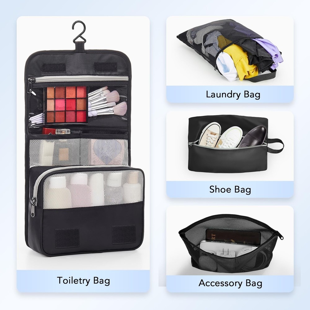 10 Set Compression Packing Cubes for Travel Essentials,Compressible Expandabl...