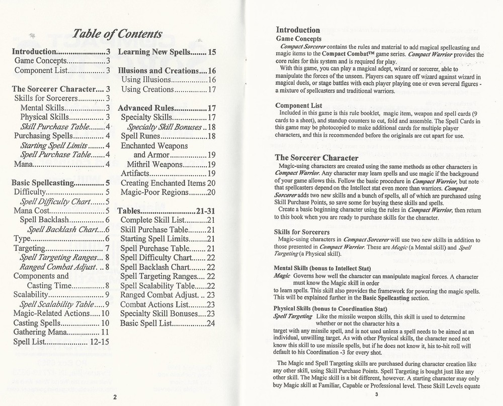 Compact Combat - Compact Sorcerer Magical Combat Expansion Set Microtactix FS