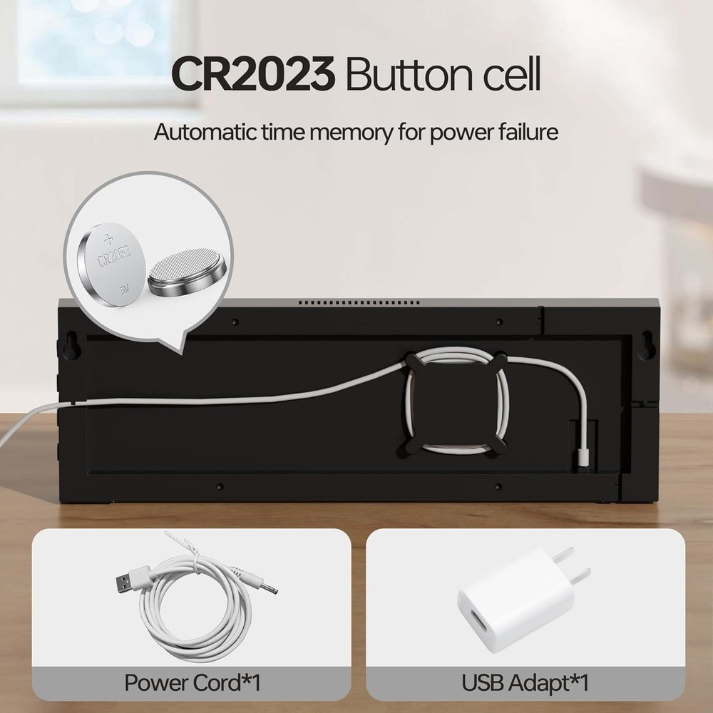 16" Digital Wall Mount Clock Count Down Timer With remote control LED 8RGB Color