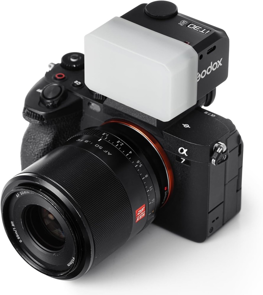 Portable White Diffuser for Godox iT30Pro Flash - Ideal for Vlogging & Portraits