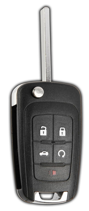 KEY CUT + Flip Remote Key For Chevrolet 2010 - 2017 DIY PROGRAMMING