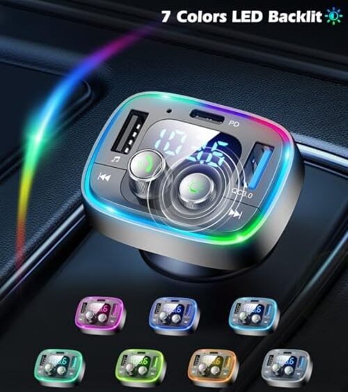 USB C Bluetooth 5.4 Car Adapter, Wireless Upgrade Audio System for Non