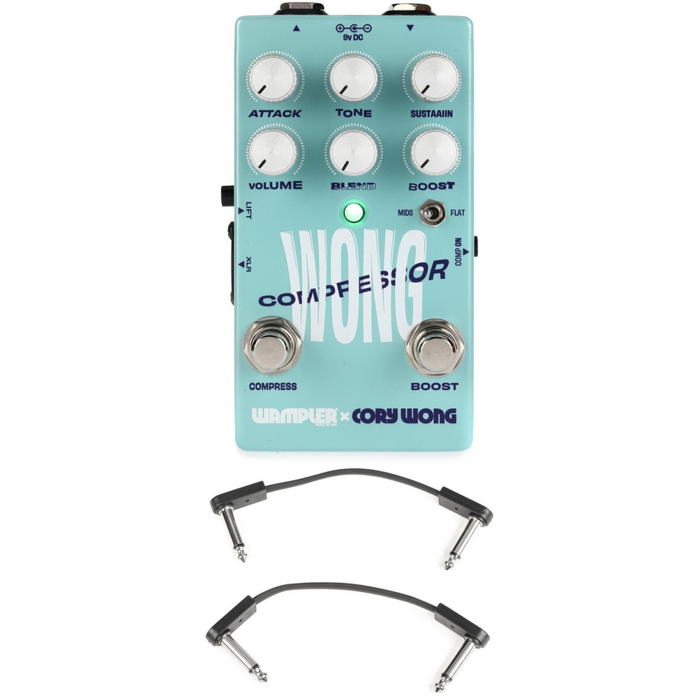 Wampler Cory Wong Compressor and Boost Pedal with EBS Patch Cables