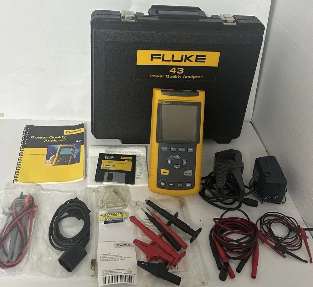 Fluke 43 Power Quality Analyzer Maintain power systems, troubleshoot problems