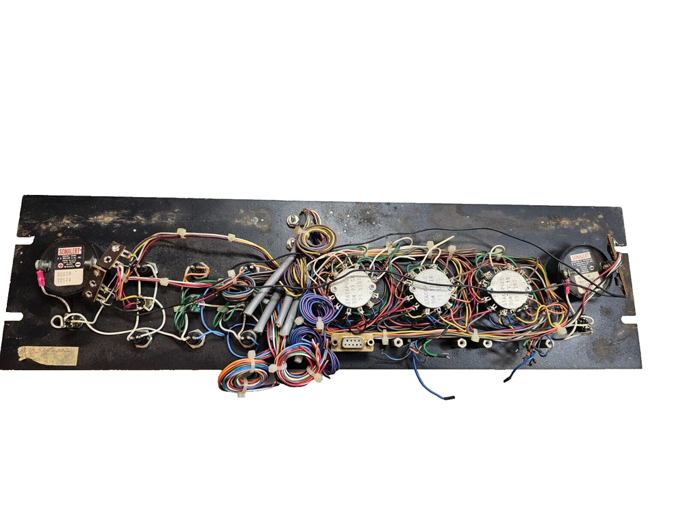 Vintage 70's Computer Front Panel Face Plate Switch Console Control Board