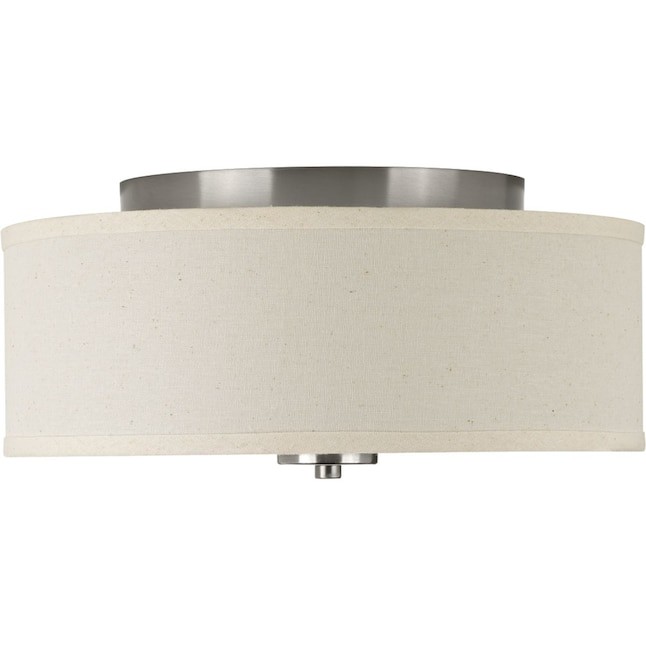 Progress Lighting Inspire 13 in. 2-Light Brushed Nickel Kitchen Ceiling Light