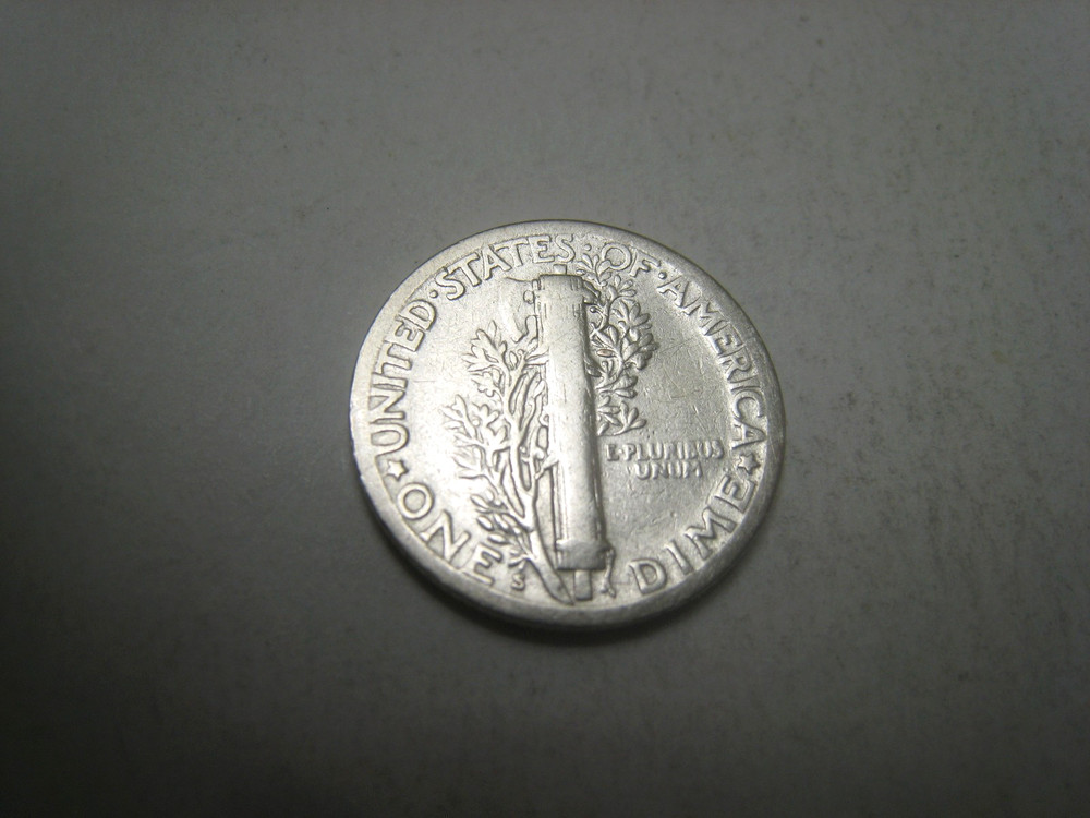 1927-S Mercury Silver Dime