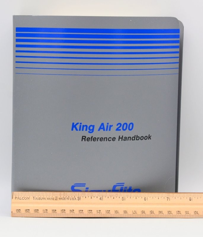 SIMUFLITE KING AIR 200 REFERENCE HANDBOOK, 1985