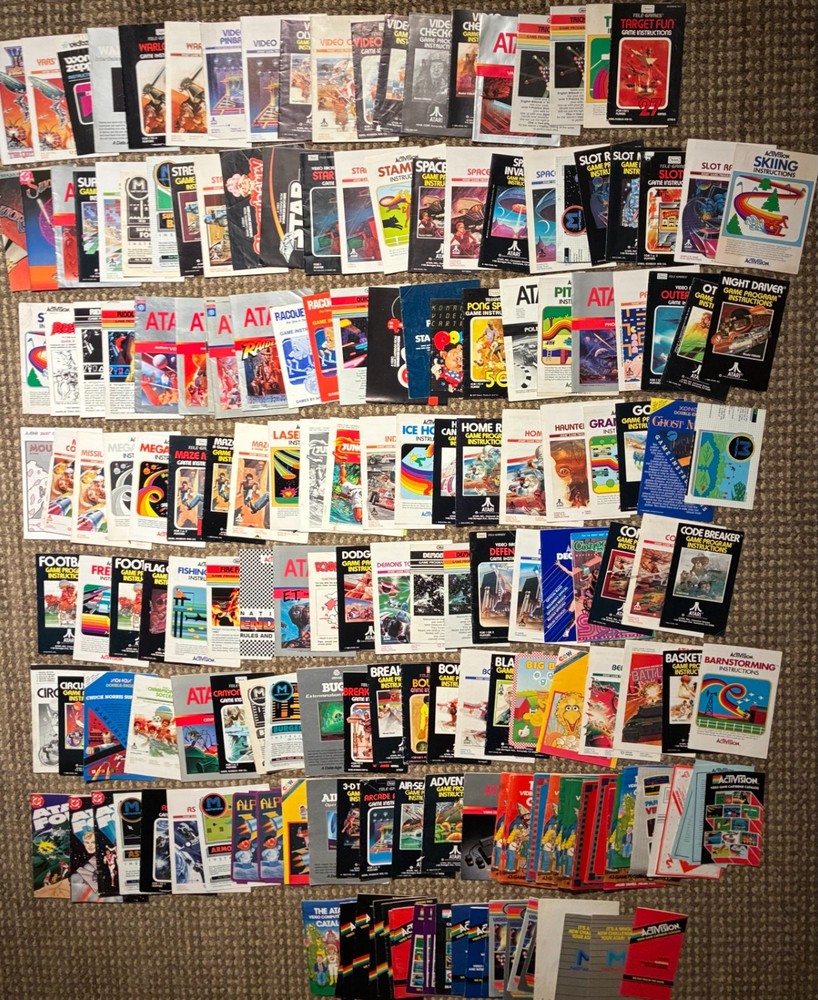 Atari 2600 manuals, catalogs - updated listing