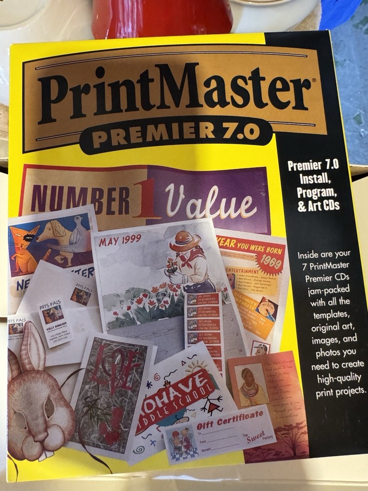PrintMaster Premier 7.0 Windows 95, 98 Desktop Publishing