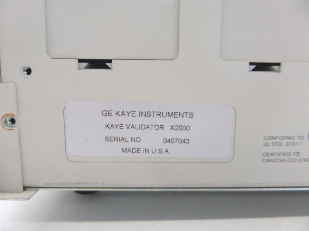 GE Kaye Validator X2000 Thermal Validation System