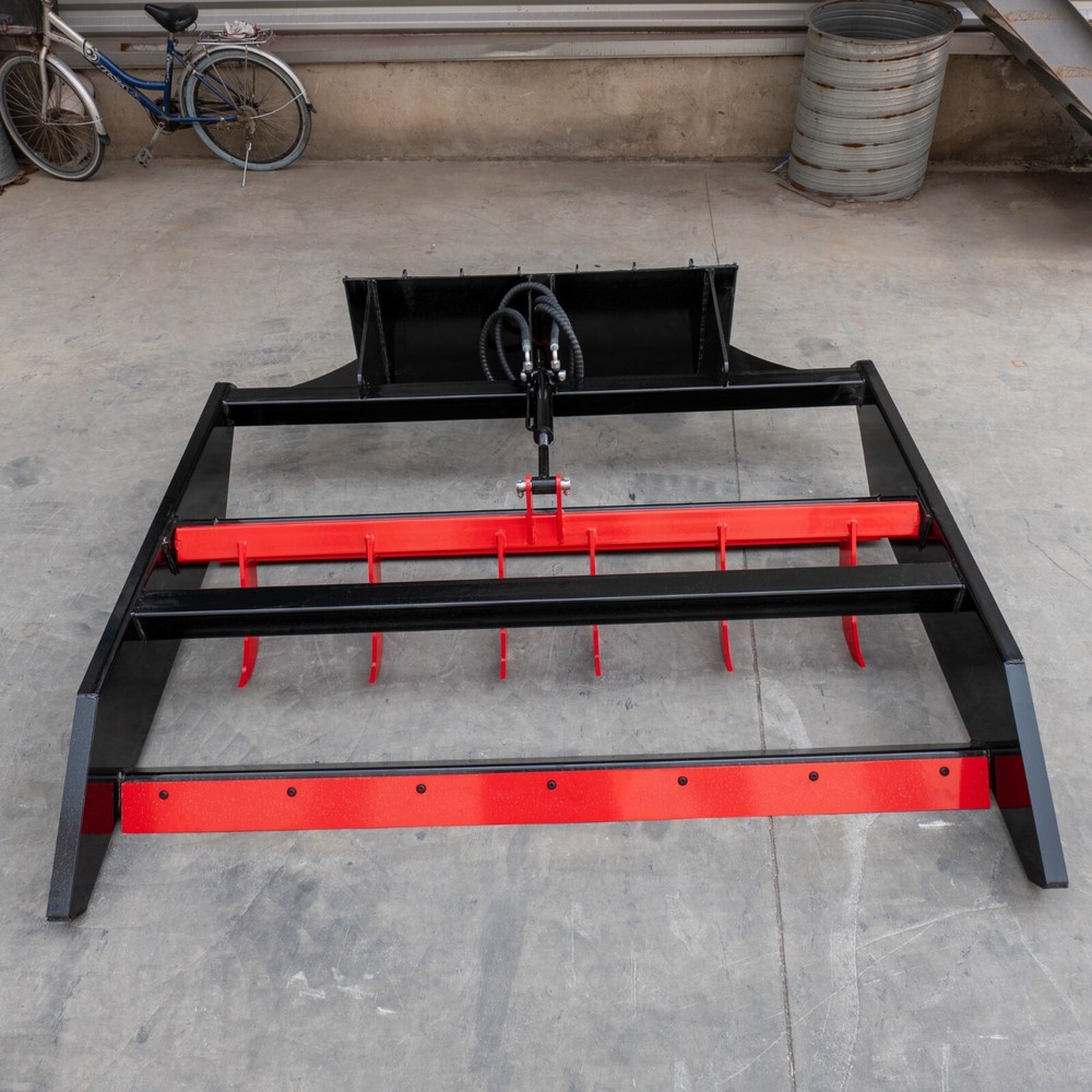 Skid Steer Box Scraper Ripper Land Plane Leveler Grading Attachment