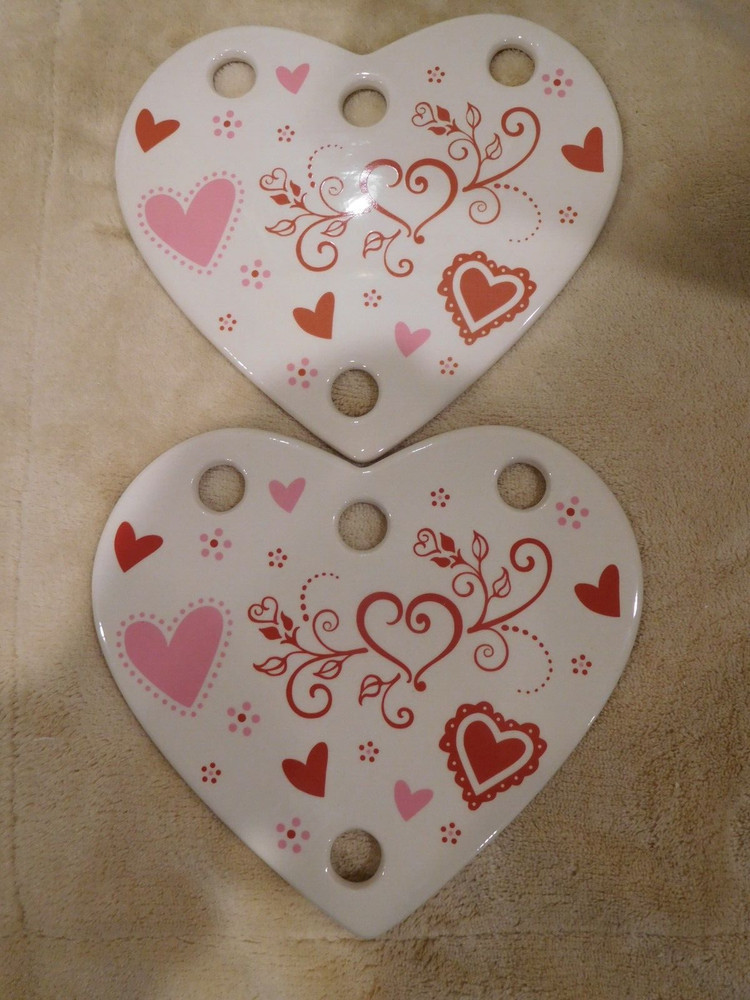 Temp-tations TEMPTATIONS Heart Shaped Trivets  7"