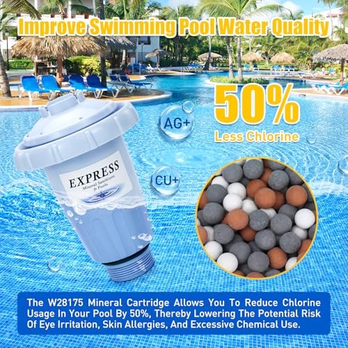 W28175 Express Mineral Cartridge Replacement For Pool System,Compatible With