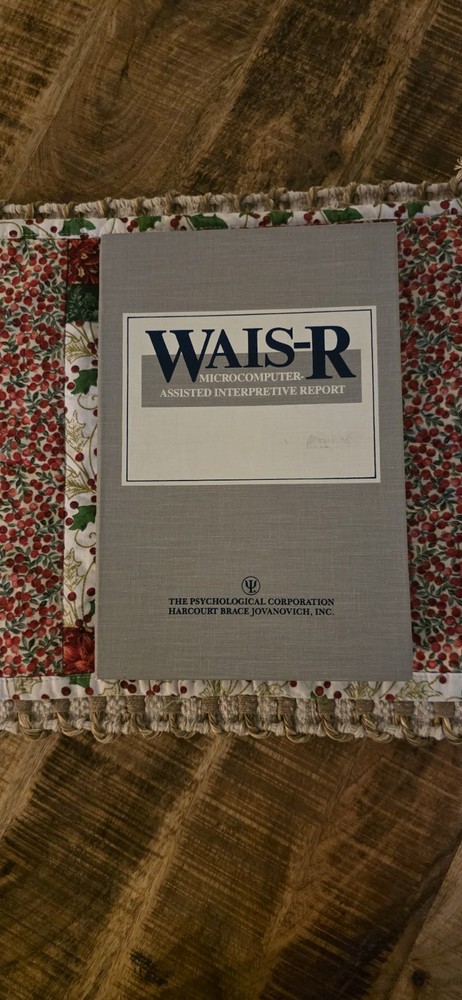 WAIS-R Intelligence Test Complete Kit & Floppy Disk