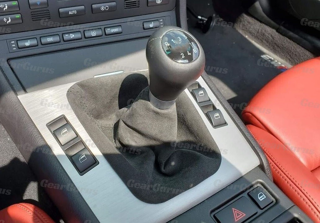 ALCANTARA Shift Boot for BMW E46 Installed on Ring HIGH QUALITY GAITOR GEAR