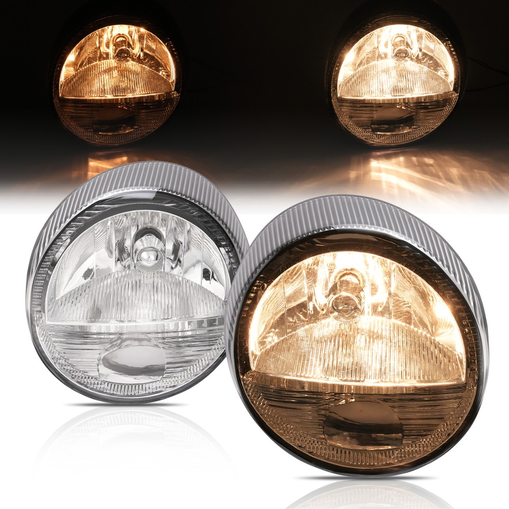 HECASA Halogen Headlights Set Driver & Passenger For Ford Thunderbird 2002-2005