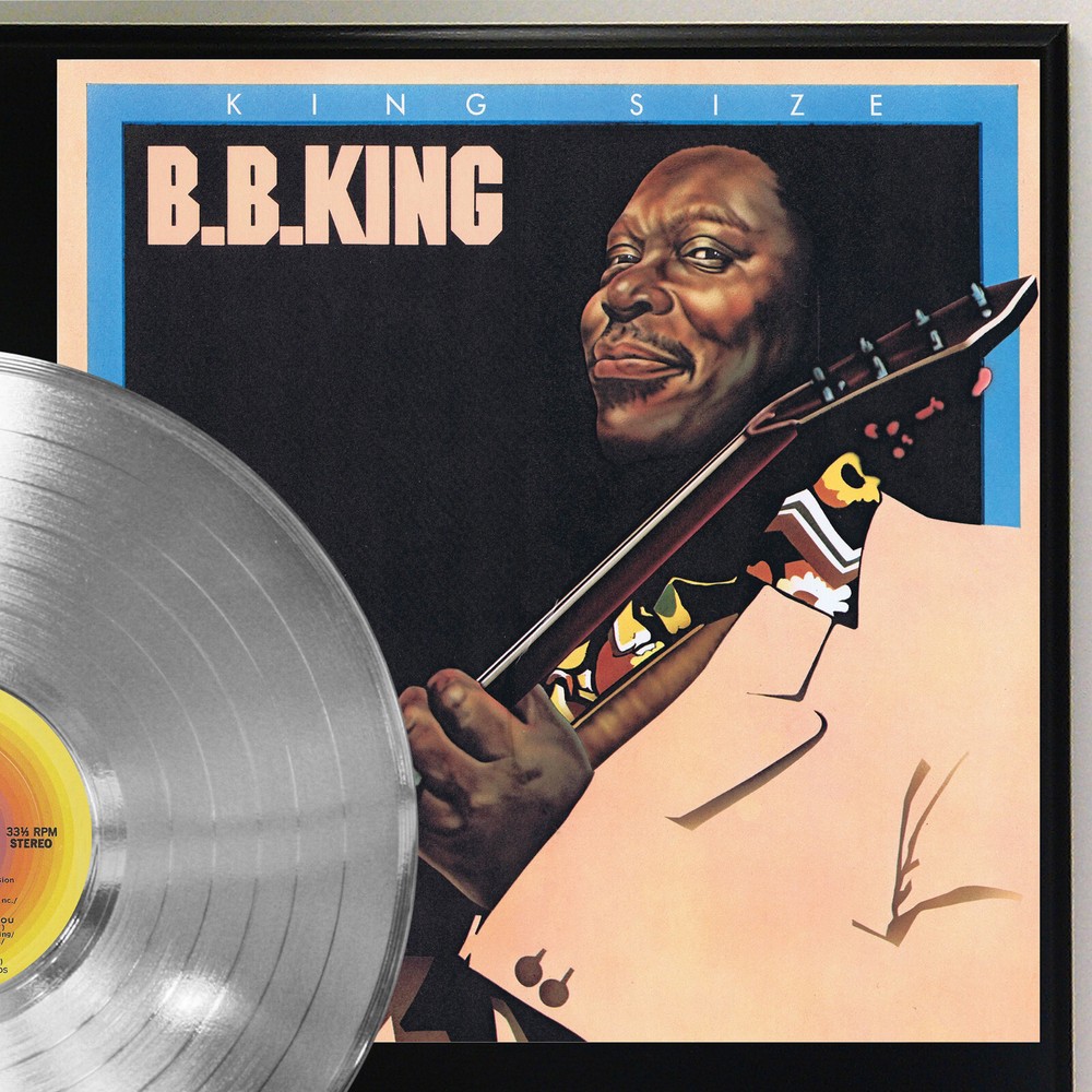 BB King - King Size Silver LP Record Plaque Display