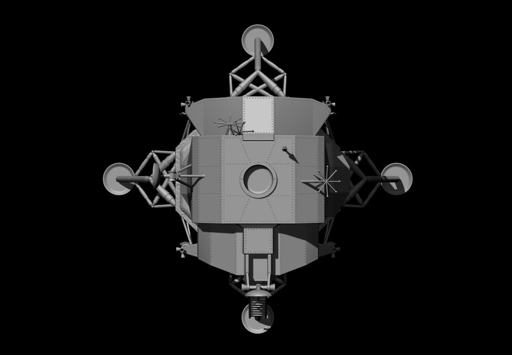 Lunar Module Apollo 11 - STL-OBJ FILES FOR 3D printers