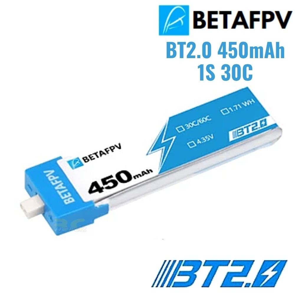 BT2.0 450mAh 1S 30C Battery (1PCS)