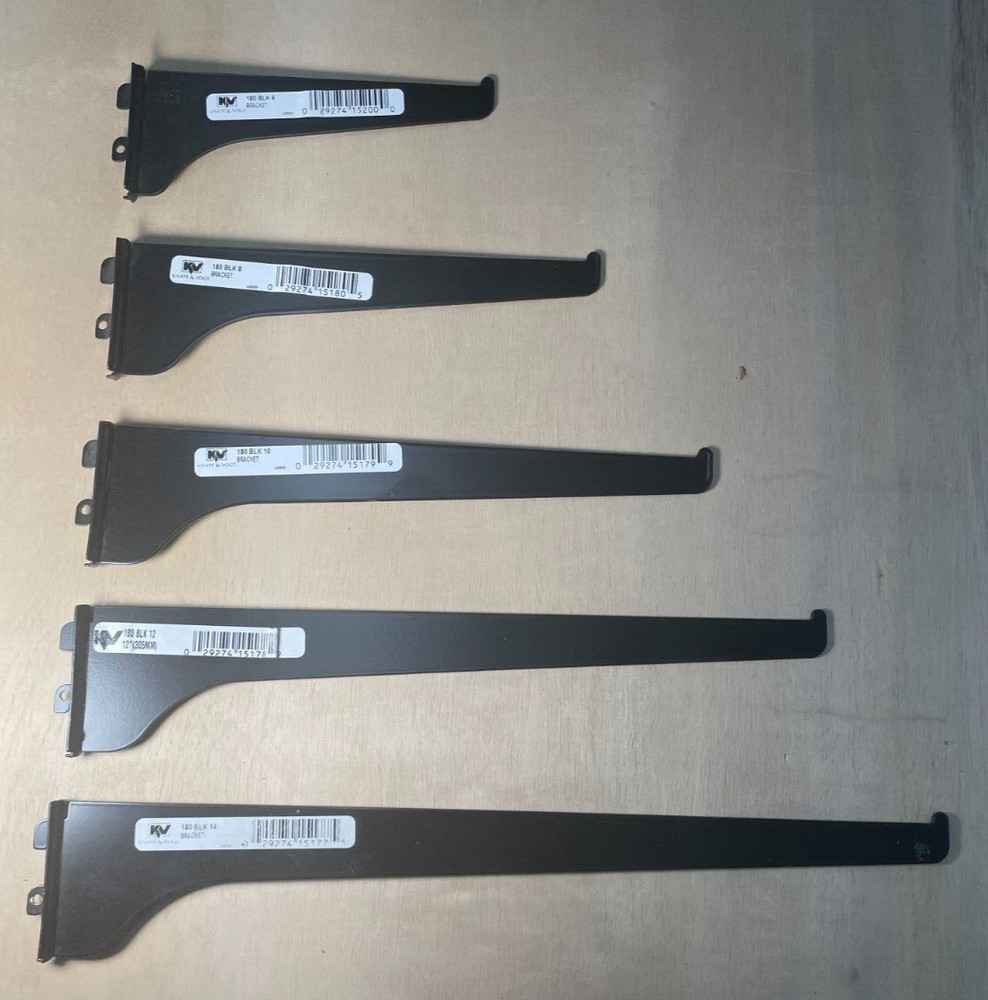 KV 180 14" BLACK Single Single Track Bracket