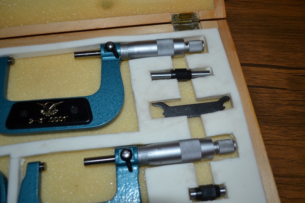 AEROSPACE BRAND NEW 3PC 0-3" PRECISION MICROMETER SET