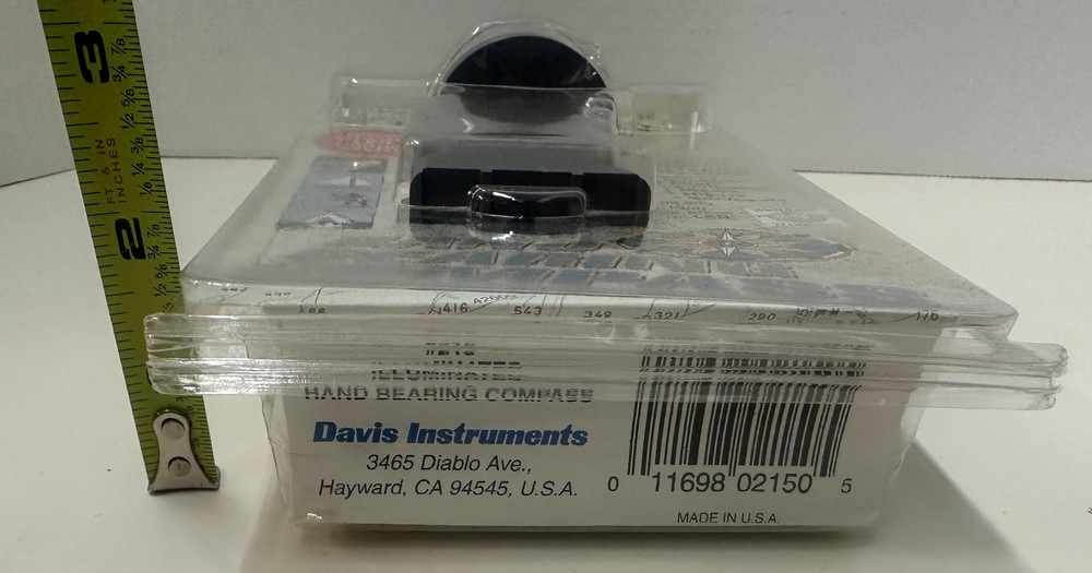 Davis Instruments Hand Bearing Compass #215 Illuminated NEW in PACK
