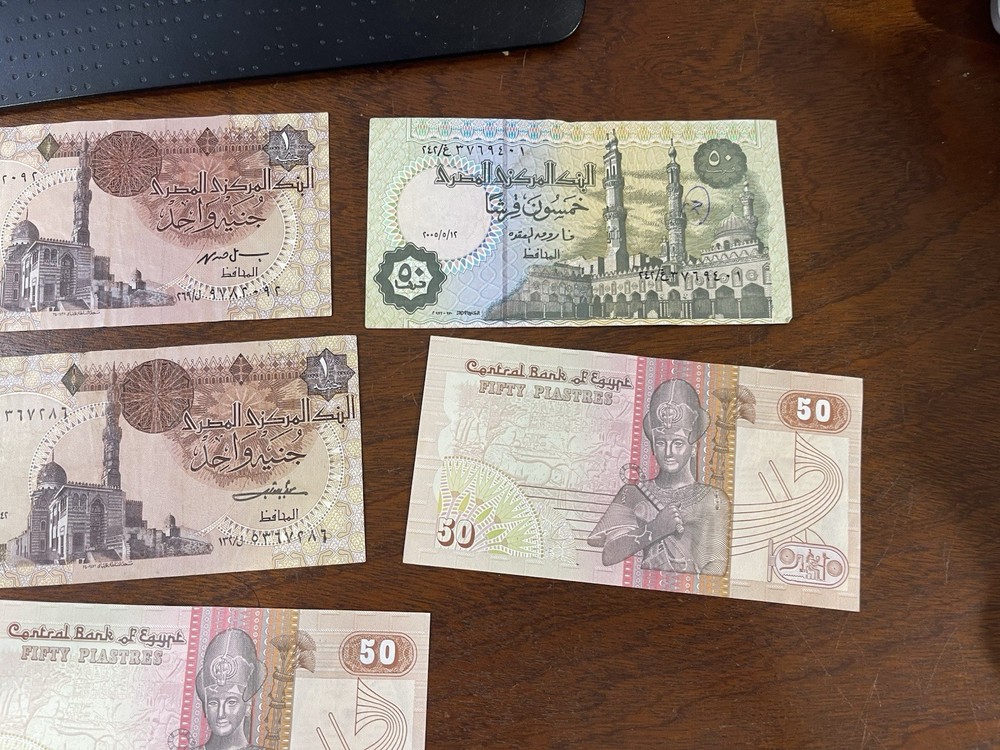 Assorted Egypt Old & New Banknotes Lot High Value