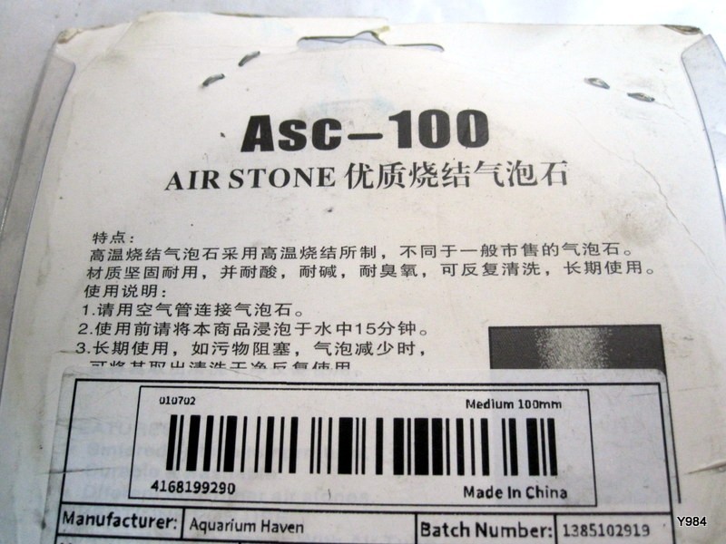 3pack ASC-100 4" Diffuser Airstone Aeration Disc For Pond & Aquarium Bubblers