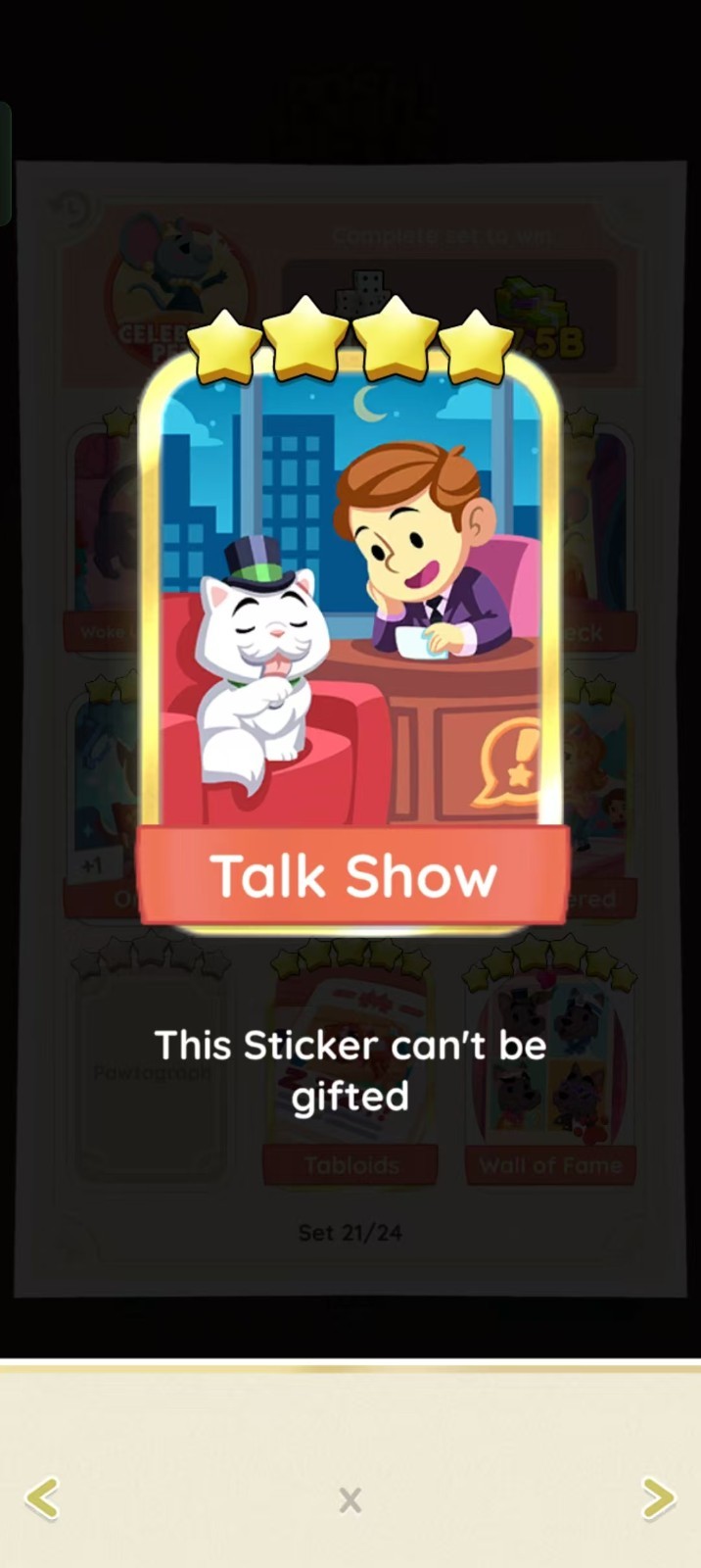 Golden Stickers Golden Blitz⚡ Mono-Poly Go 4 ⭐️ Talk Show & Tortoise Trot Fast