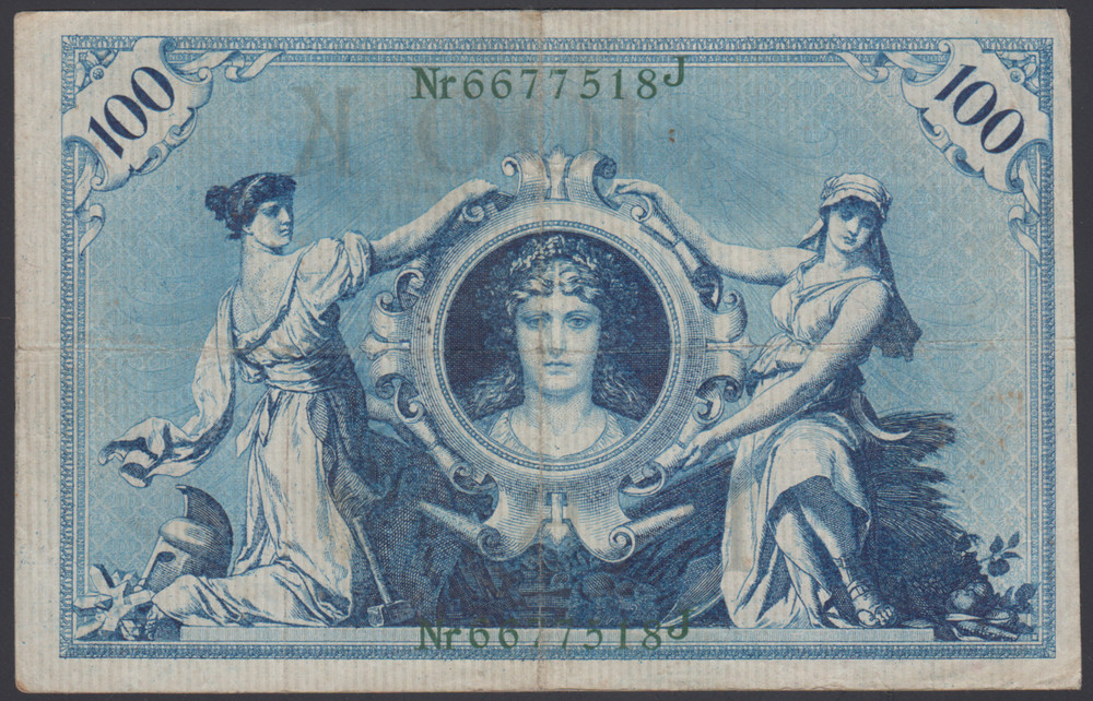 Germany 100 Mark 1908 VF P. 34a, Banknotes, Circulated